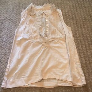 JCrew Lace Placket Tank